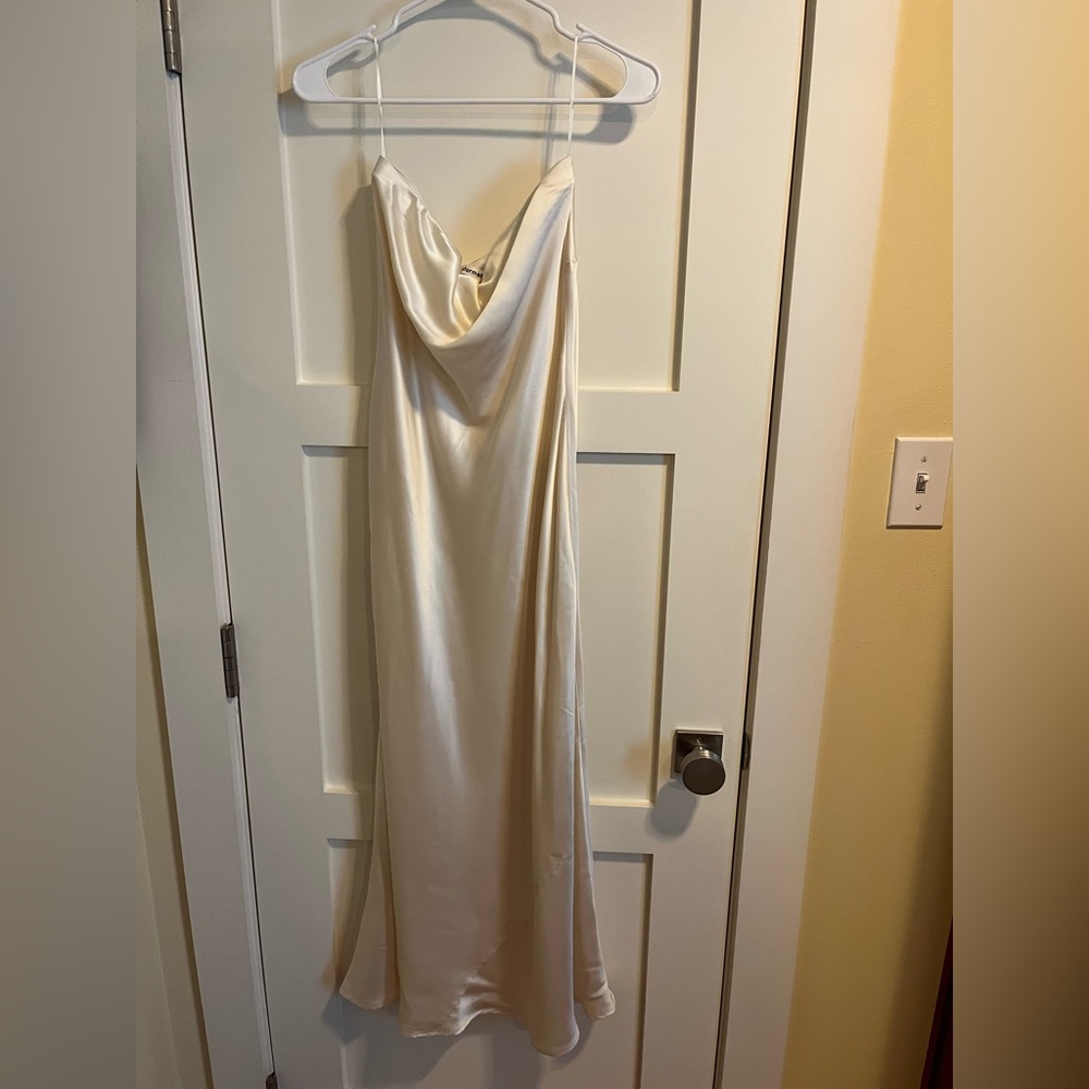 Reformation Mid-length Cream Dress - worn once